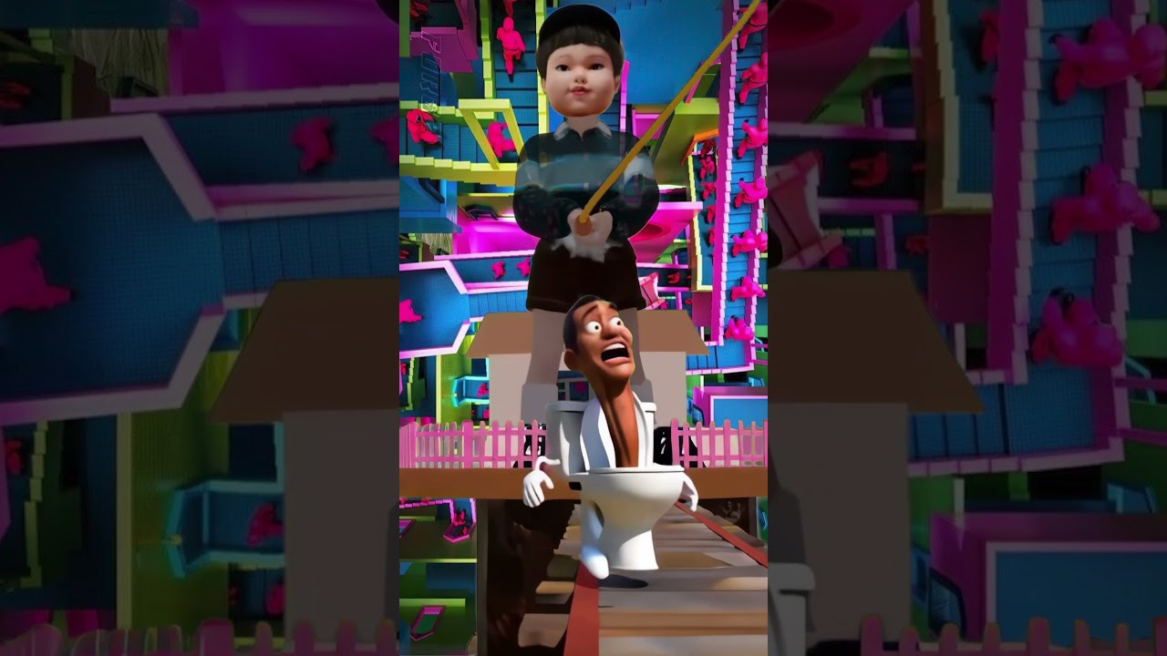 Squid Game 3 | Skibidi Toilet’s Jump Rope Fails HARD 💀💩#squidgame3 #funny #capybara #cute #shorts