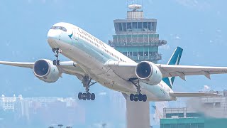 80 CLOSE UP AND LOUD Aircraft | A380 B737 B777 A350 B787 A330 B737 A321 | HONG KONG Airport Spotting