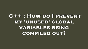 C++ : How do I prevent my 