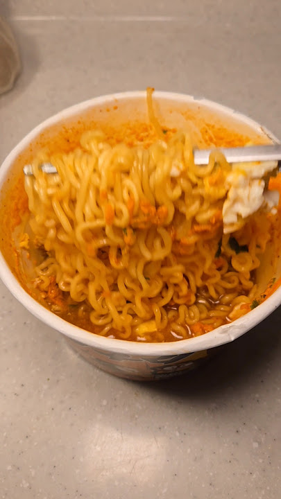 WHAT DID I JUST EAT?! SPICY UDON with XXX?!