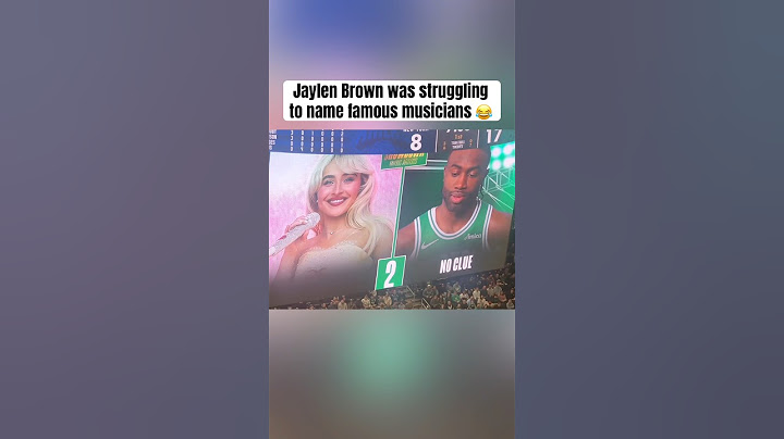 Jaylen Brown couldn’t name these artists 😭