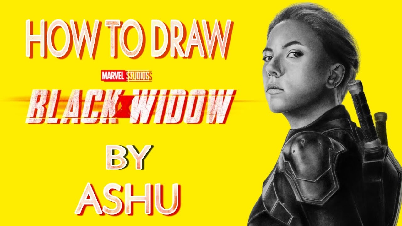 Drawing BLACK WIDOW /SCARLETT JOHANSSON pencils sketch ...