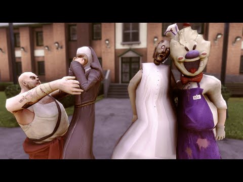 Видео: Мистер Мит 2 против Монашки, Мороженщик, Гренни смешная анимация 10 частей