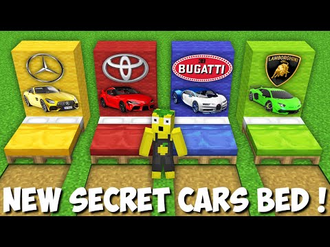 Never SLEEP ON THIS SUPERCARS BED in Minecraft ! VEHICLE BED !