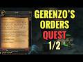Gerenzo's Orders Quest (1/2) (WoW Classic)