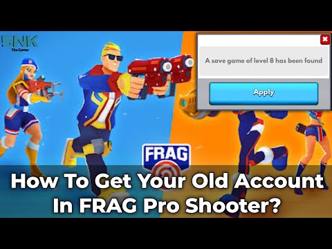 FRAG PRO SHOOTER Old Account Sign In Tutorial | How To Get Old Account Back In FRAG | FRAG Shooter