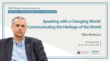 [Full version - 2021 Online Lecture Series] Lecture 5 "Speaking with a Changing World"