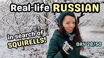 Learn Russian in Real Life Contexts | Winter Vlog + Comprehensible Input Game | A1–A2+ (Day 28)
