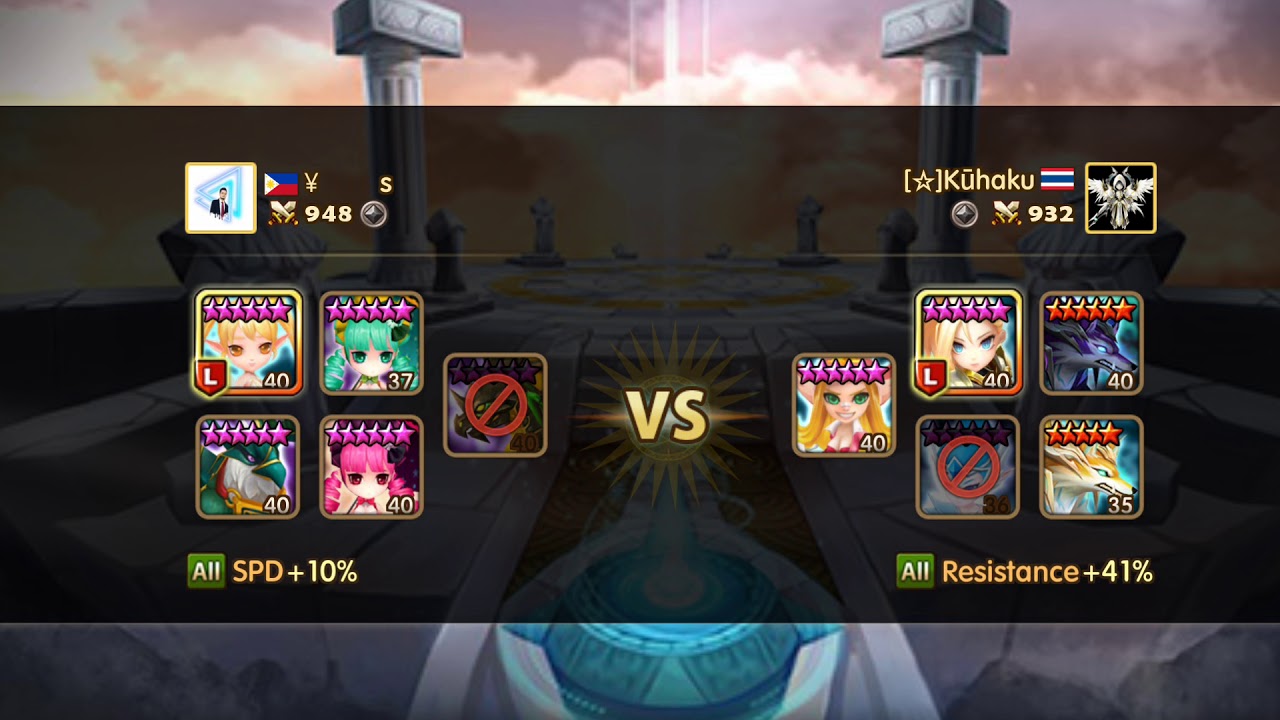 SUMMONERS WAR ! OCCULT GIRL 4 ENEMY STUN 4 ENEMY SLEEP 4 TURNS!!