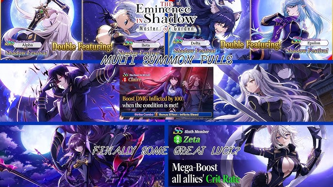 New Event Rose of Garden and Units! Will Rose Be a Healer🤔 [The Eminence  In Shadow] 