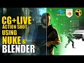 Epic VFX Action Shot | CG Environment + Greenscreen Compositing | Blender & Nuke
