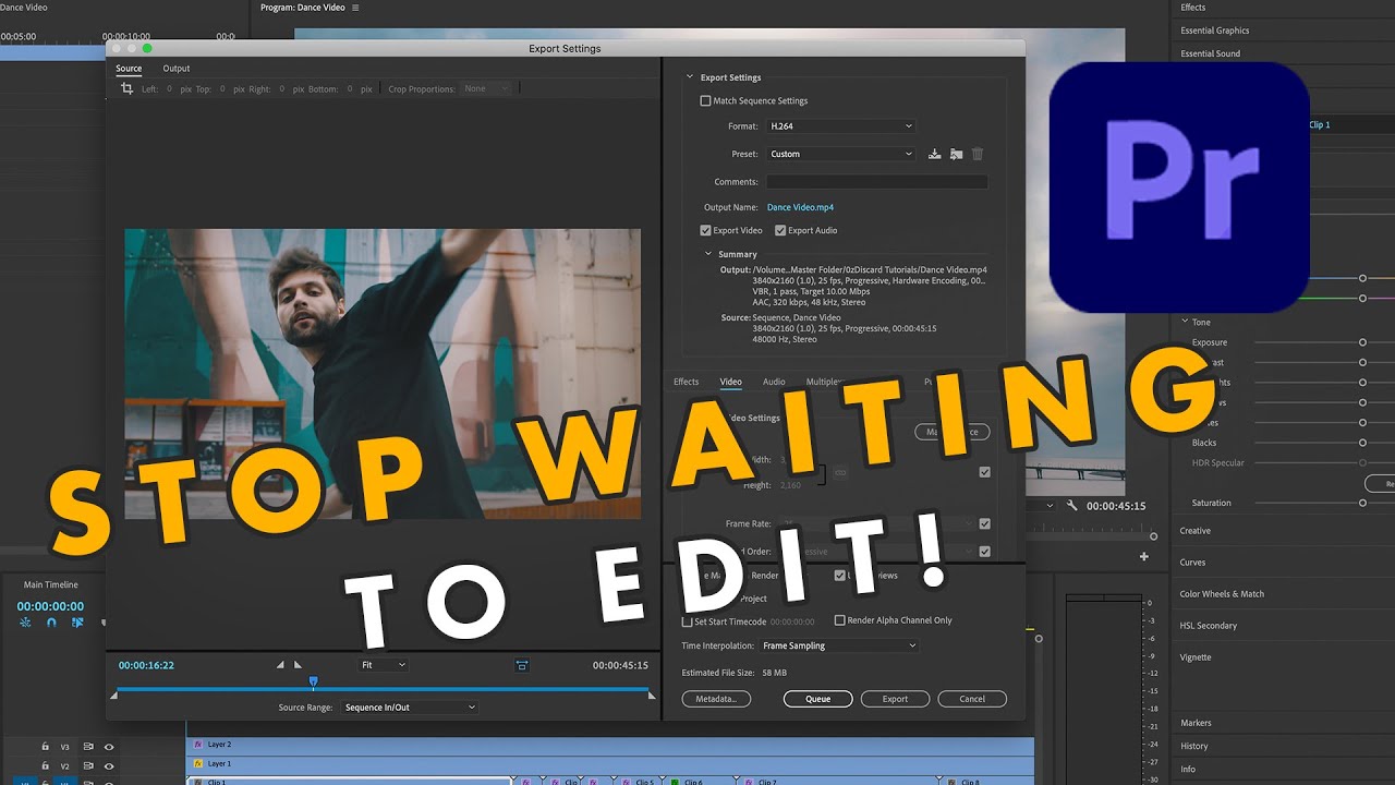 Edit DURING Export In Premiere Pro!