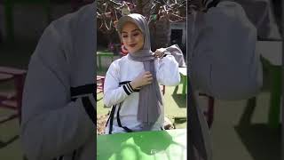 hijabstyle hijab حجاب مع قبعة صناعة تركية قماش ساندي موجود شحن لجميع دول العالم