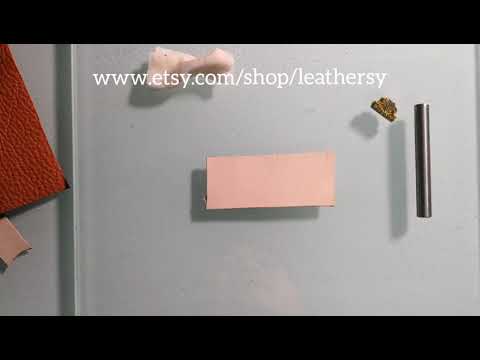 How to Hammer Press Embossing brass stamp logo on Leather