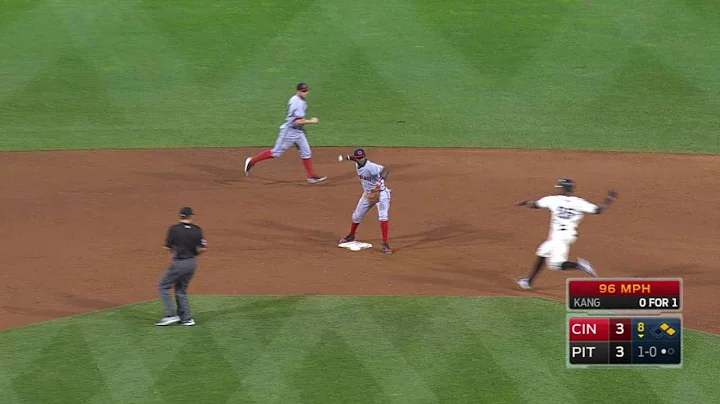 CIN@PIT: Cozart, Phillips complete the double play