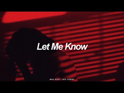 Let Me Know | BTS (방탄소년단) English Lyrics