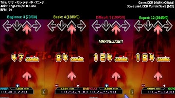 [DDR 5thMIX] Sana Mollete Ne Ente [ALL SINGLE CHARTS]