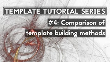 Template Tutorial Series #4: Comparison of template building methods