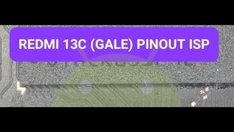 Xiaomi Redmi 13C ISP EMMC Pinout Repair Guide #gsmsanjoy