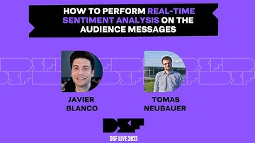 Performing real-time sentiment analysis on audience messages - Data Science Festival