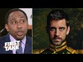 Stephen A "Aaron is the GOAT" Green Bay Packers vs Minnesota Vikings 43-34, Aaron 364 yds, 4 TD