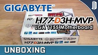 Gigabyte H77 D3h Mvp Lga 1155 Motherboard Unboxing Overview Youtube