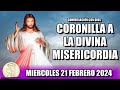 CORONILLA A LA DIVINA MISERICORDIA HOY - MIERCOLES 21 FEBRERO 2024  || Conversación con Dios.