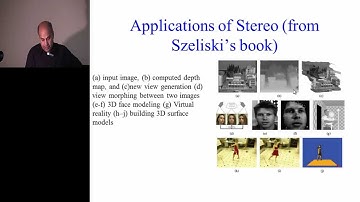 Lecture 16: Stereo