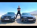 უხეში ტესტ დრაივი - BMW M3 vs C32 AMG Drag Race!!!