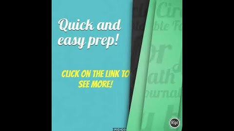 Circle Foldable for Math Journals