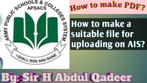 How to upload Assignments on AIS in PDF| CamScanner app full tutorial