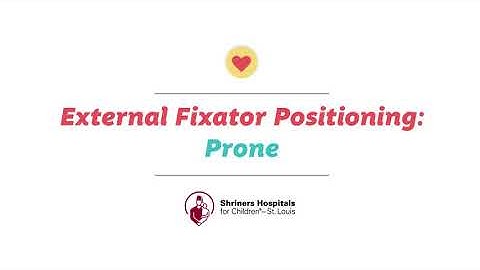External Fixator Positioning: Prone