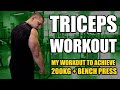 TRICEPS WORKOUT AT GYM (My top 5 exercises for Arm Wrestling and Powerlifting)