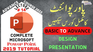 MS Power Point Tutorial in Urdu/Hindi - Complete PowerPoint Presentation - Lecture # 14 - Plearning