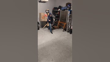 Hitting the Target With a Theatrical Rope Dart Move I Call "Shot From the Lotus Jump"! Super Fun!!