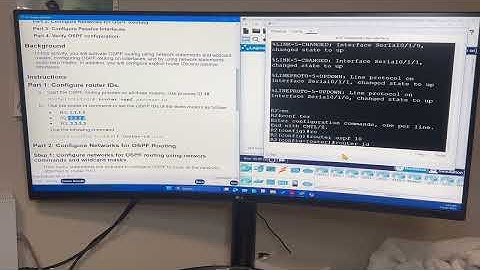 Packet Tracer Lab 2.2.13 Point to Point Single Area OSPFv2