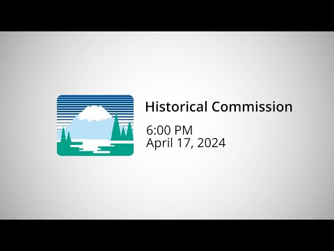 Historical Commission - April 17, 2024