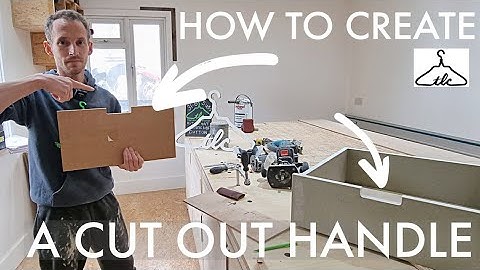 Simple & Easy Fingerpull Cut Out Handles // Perfect Everytime // Vid#128