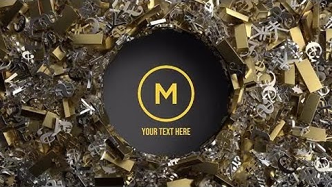 Money And Gold. Bright Logo Opener DaVinci Resolve Templates