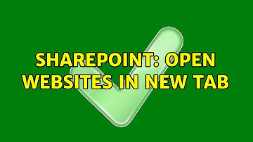 Sharepoint: Open websites in new tab