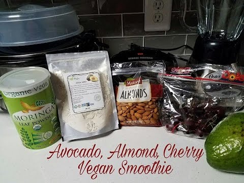 avocado-cherry-vegan-smoothie-recipe