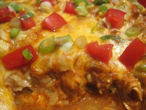 CHICKEN ENCHILADA CASSEROLE - How to make CHICKEN ENCHILADA CASSEROLE