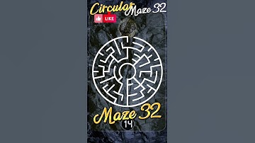 Circular mazes Maze 32 #hiddenpuzzles #mazes
