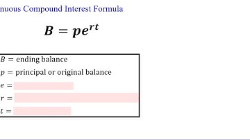 2-6 Continuous Compound Interest