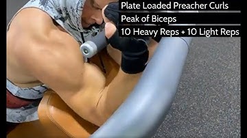 Plate Loaded Preacher Curls | Drop Sets