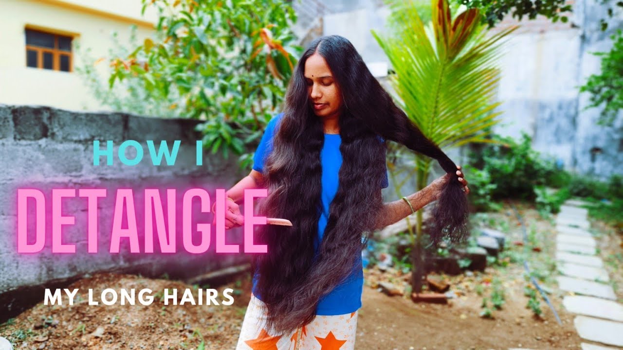 How I Detangle My Long Hairs Correct Way To Comb Your Hair YouTube