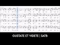 Gustate et videte  satb