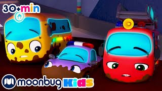 Go Buster | Stuck in the Mud | Kids Educational Cartoons | @Go Buster - Bus Cartoons & Kids Stories