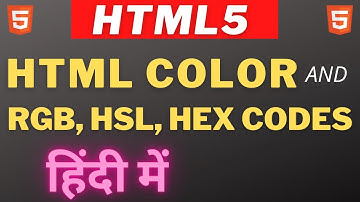 COLOR & BACKGROUND-COLOR |  Css3 Tutorial In Hindi - Urdu