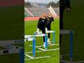 SYNCHRONIZED SHUFFLES WITH MY TWIN😉 DOUBLE TROUBLE! 👯‍♀️#sync #twin #sports #hurdles